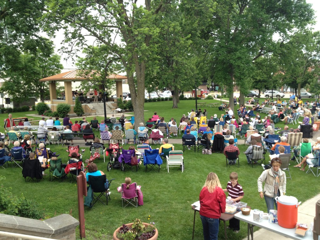 Faith's Outdoor Worship Service in Library Square Park