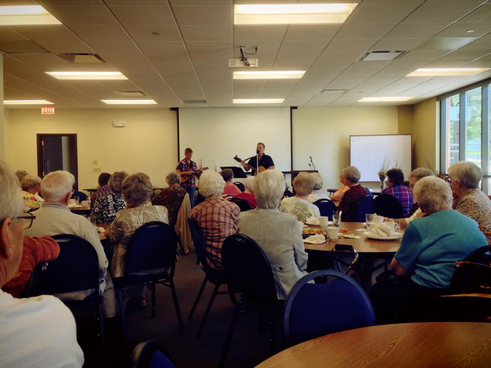 An image from the Seniors Potluck in September 2013.