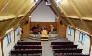 The church's sanctuary